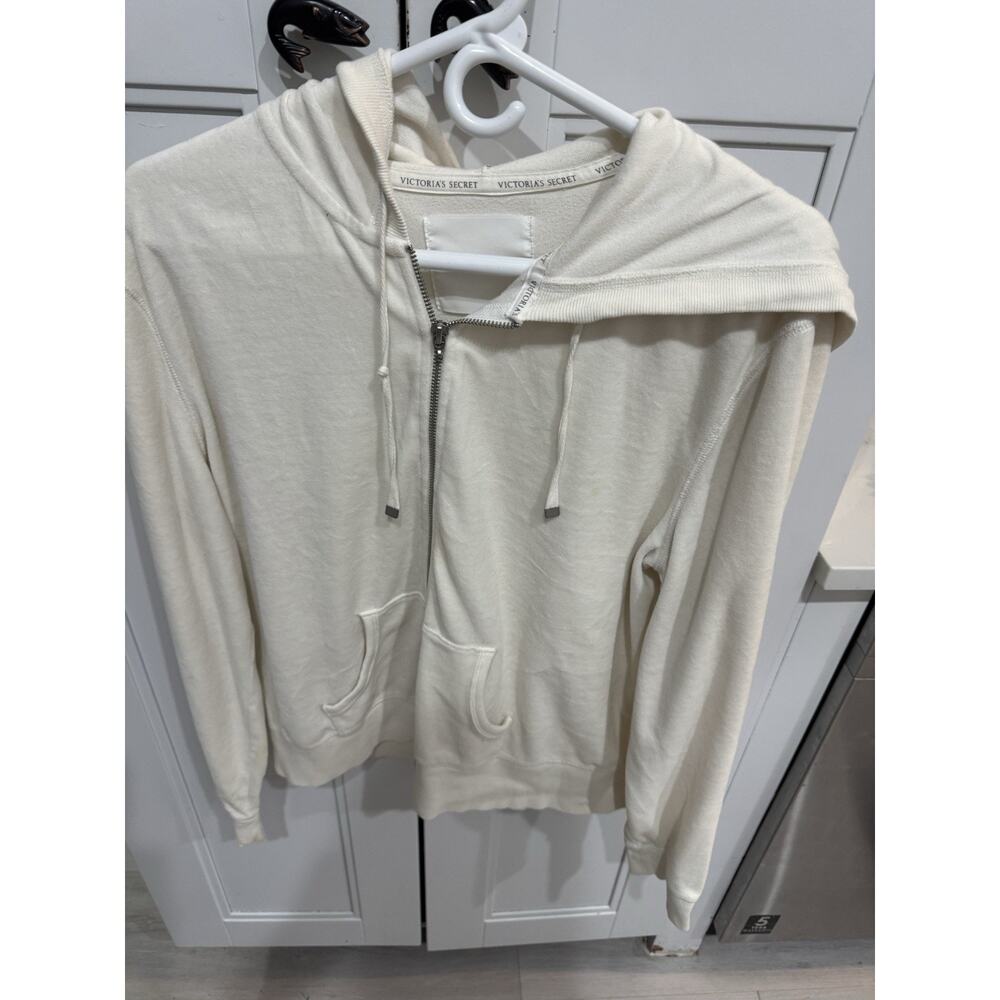 victoria secret womans hoodie xl zip up